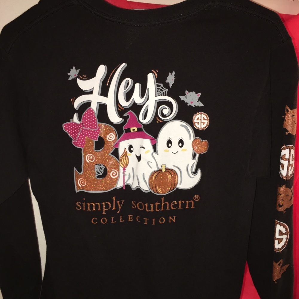 Simply southern halloween themed long sleeve tee